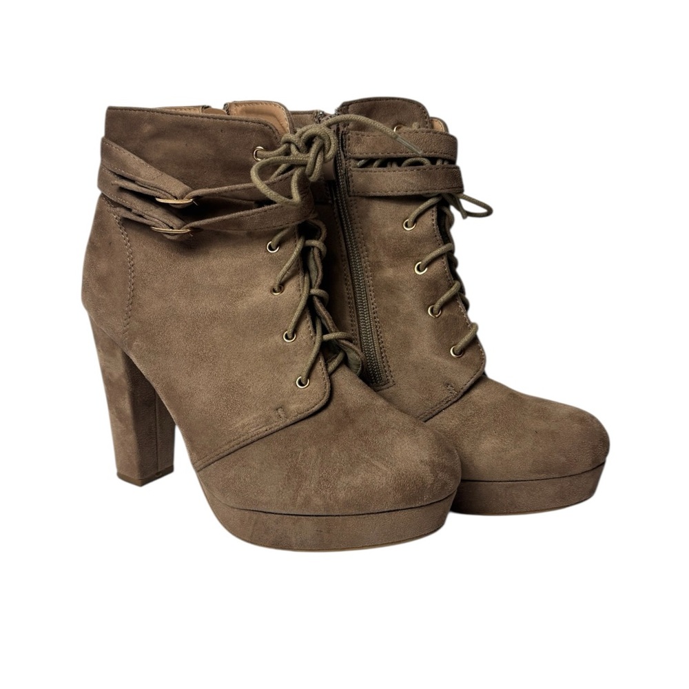 Top mode Taupe Heeled Boots